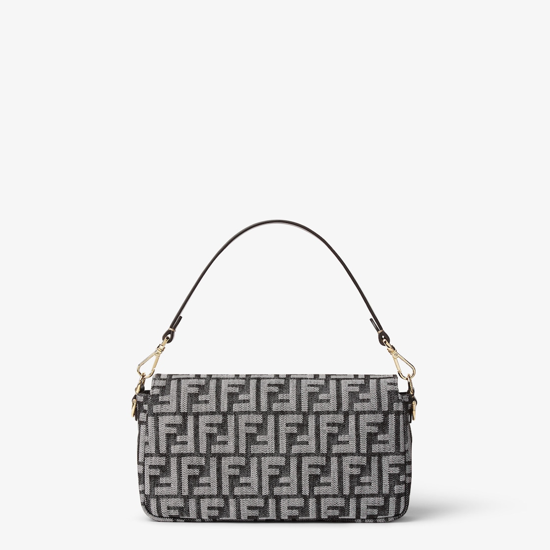 FENDI Baguette® Dark blue denim-effect FF jacquard bag - Image 3
